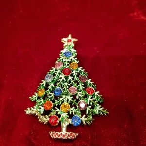 (SOLD) Christmas brooche/pin sparkling